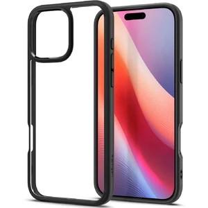 Прозрачный черный чехол Spigen Ultra Hybrid для iPhone 16 Pro - Фото 8