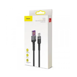 Зарядний кабель Baseus Cafule HW USB to USB-C Gray | Black (1м) - Фото 3
