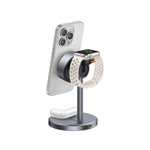 Док-станция Mcdodo MagQ Qi2 3-in-1 Charging Stand MagSafe 15W для iPhone | AirPods | Apple Watch - Фото 4