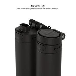 Розумна пляшка для води HidrateSpark PRO 2 Smart Bottle Chug Black 621 мл - Фото 3