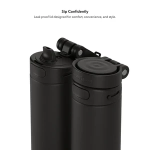Розумна пляшка для води HidrateSpark PRO 2 Smart Bottle Straw Black 621 мл - Фото 6