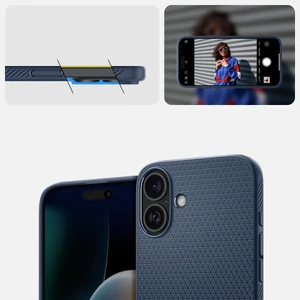 Гранатовий чохол Spigen Liquid Air для iPhone 16 Plus - Фото 13