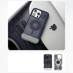 Серый чехол Spigen Classic C1 Mag MagSafeдля iPhone 16 Pro - Фото 10
