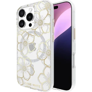 Прозорий чохол зі срібно-золотими елементами Case-Mate Floral Gems Mag для iPhone 16 Pro