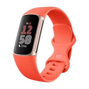 Фитнес-браслет Fitbit Charge 6 Coral/Champagne Gold Aluminum - Фото 2