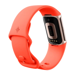 Фитнес-браслет Fitbit Charge 6 Coral/Champagne Gold Aluminum - Фото 3