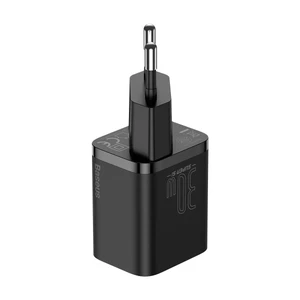 Мережевий зарядний пристрій Baseus Super Silicone PD Charger USB Type-C 30W Black - Фото 2