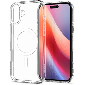 Прозорий білий чохол Spigen Ultra Hybrid Mag для iPhone 16 - Фото 4