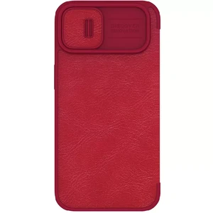 Шкіряний чохол-книжка зі шторкою для камери Nillkin Qin Pro Leather Red для iPhone 15 - Фото 4