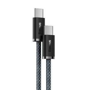 Нейлоновий кабель Type-C to Type-C для швидкої зарядки Baseus Dynamic Series 100W Slate Gray (2m) - Фото 2