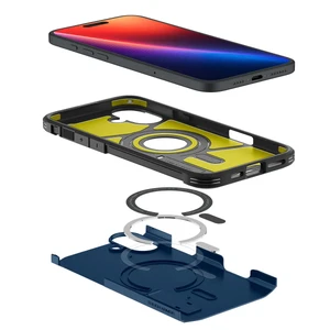 Синій міцний чохол Spigen Tough Armor Mag для iPhone 16 Plus MagSafe - Фото 3