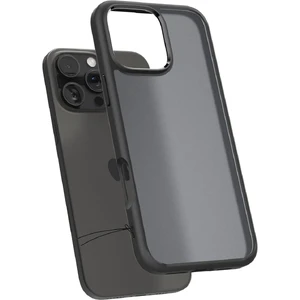Півпрозорий чорний чохол Spigen Ultra Hybrid для iPhone 16 Pro - Фото 5