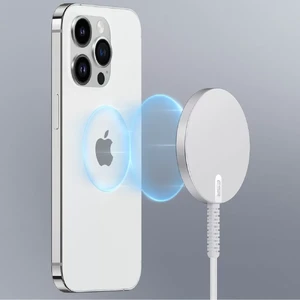 Бездротовий зарядний пристрій ESR HaloLock Mini Wireless Charger MagSafe 15W White - Фото 8