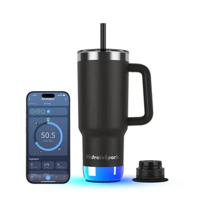 Умный стакан для воды и горячих напитков HidrateSpark PRO 2 Smart Tumbler Black 887 мл - Фото 6