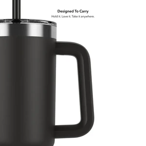 Умный стакан для воды и горячих напитков HidrateSpark PRO 2 Smart Tumbler Black 887 мл - Фото 4