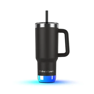 Умный стакан для воды и горячих напитков HidrateSpark PRO 2 Smart Tumbler Black 887 мл  - Фото 1