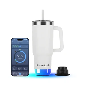 Умный стакан для воды и горячих напитков HidrateSpark PRO 2 Smart Tumbler White 887 мл - Фото 6
