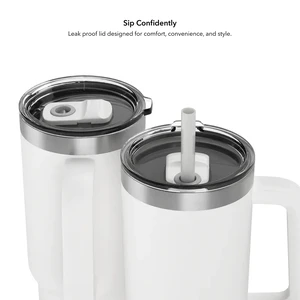 Умный стакан для воды и горячих напитков HidrateSpark PRO 2 Smart Tumbler White 887 мл - Фото 3