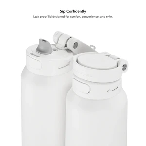 Умная бутылка для воды HidrateSpark PRO 2 Smart Bottle Straw White 946 мл - Фото 3