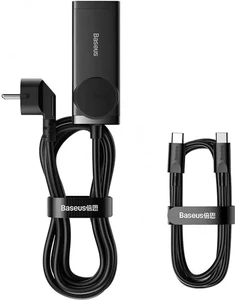 Швидкий мережевий подовжувач із зарядкою Baseus 100W GaN3 Pro AC + 2 USB A + 2 USB Type C + PD - Фото 6