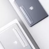 Алюминиевая подставка Baseus Papery Notebook Holder для MacBook - Фото 5