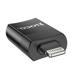 Адаптер (перехідник) для iPhone Lightning to USB 2.0 | HOCO OTG Black - Фото 2