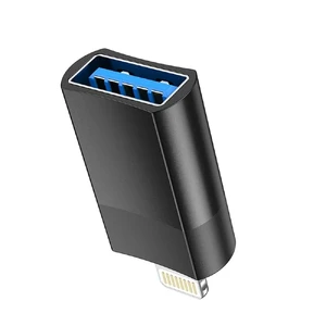 Адаптер (перехідник) для iPhone Lightning to USB 2.0 | HOCO OTG Black - Фото 3