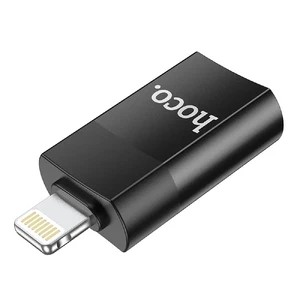 Адаптер (перехідник) для iPhone Lightning to USB 2.0 | HOCO OTG Black - Фото 4