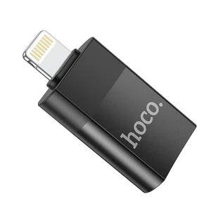 Адаптер (перехідник) для iPhone Lightning to USB 2.0 | HOCO OTG Black - Фото 5