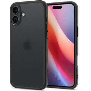 Півпрозорий чорний чохол Spigen Ultra Hybrid для iPhone 16 - Фото 4