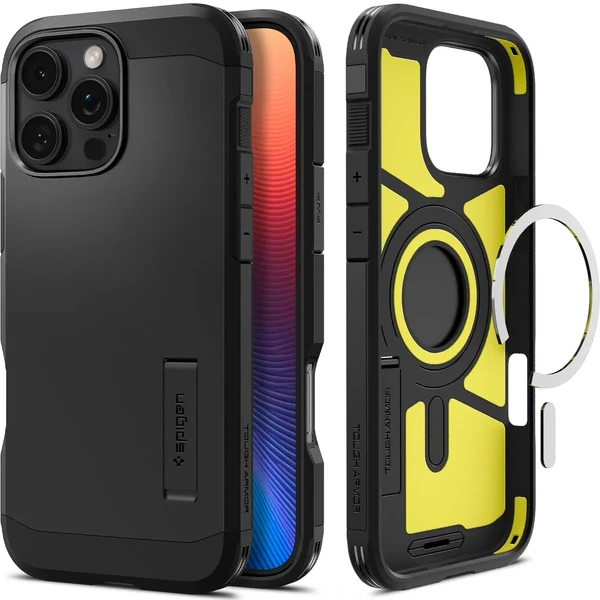 Чорний чохол Spigen Tough Armor Mag для iPhone 16 Pro у Вінниці