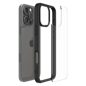 Прозрачный черный чехол Spigen Ultra Hybrid для iPhone 16 Pro - Фото 7