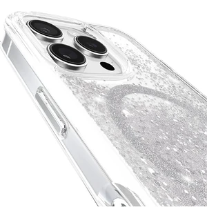Серебряный блестящий чехол Case-Mate Waterfall MagSafe для iPhone 16 Pro - Фото 8