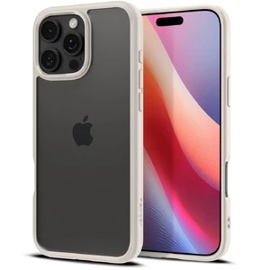 Прозорий бежевий чохол Spigen Ultra Hybrid для iPhone 16 Pro - Фото 9