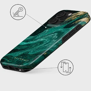 Магнітний чохол м'ятний Burga Emerald Pool для iPhone 16 Pro Max - Фото 4
