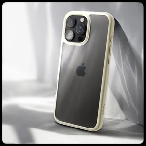 Прозрачный бежевый чехол Spigen Crystal Hybrid для iPhone 16 Pro Max - Фото 3