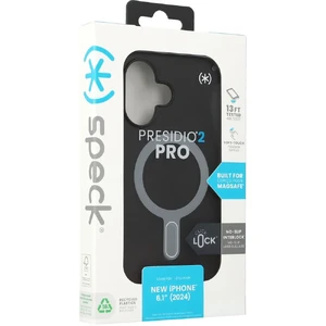 Черный чехол Speck Presidio2 Pro ClickLock MagSafe для iPhone 16 - Фото 13