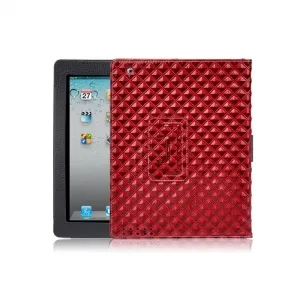 Красный кожаный чехол iLoungeMax BRUNO для iPad 2 | 3 | 4