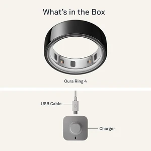 Розумне кільце Oura Ring 4 Black Size 15 - Фото 4