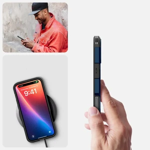 Синій міцний чохол Spigen Tough Armor Mag для iPhone 16 Plus MagSafe - Фото 15