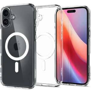 Прозорий білий чохол Spigen Ultra Hybrid Mag для iPhone 16 8809971231008 - Фото 1