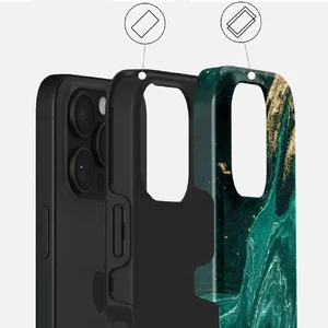 Магнітний чохол м'ятний Burga Emerald Pool для iPhone 16 Pro Max - Фото 3