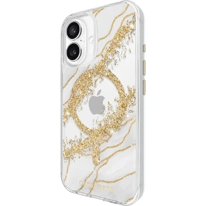 Мраморный чехол с золотыми элементами Case-Mate Karat MagSafe для iPhone 16 - Фото 4