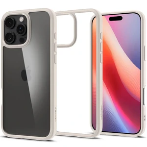 Прозорий бежевий чохол Spigen Ultra Hybrid для iPhone 16 Pro 8809971230391 - Фото 1
