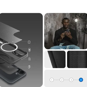 Чорний чохол Spigen Cyrill Kajuk Mag MagSafe для iPhone 16 - Фото 13
