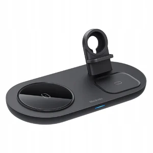 Док-станция Mcdodo 3 in 1 Magnetic Wireless Charger MagSafe 15W Black для iPhone | AirPods | Apple Watch - Фото 2