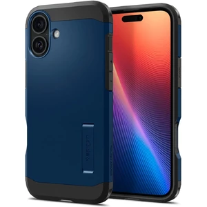 Синій міцний чохол Spigen Tough Armor Mag для iPhone 16 - Фото 5