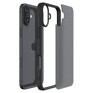 Півпрозорий чорний чохол Spigen Ultra Hybrid для iPhone 16 - Фото 7