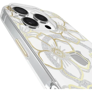 Прозрачный чехол с серебряно-золотыми элементами Case-Mate Floral Gems Mag для iPhone 16 Pro - Фото 8