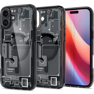 Прозорий чохол Spigen Ultra Hybrid Mag для iPhone 16 придимлений-сірий 8809971231039 - Фото 1